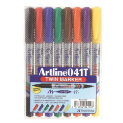 Marker 041T 2-i-1 8-sæt