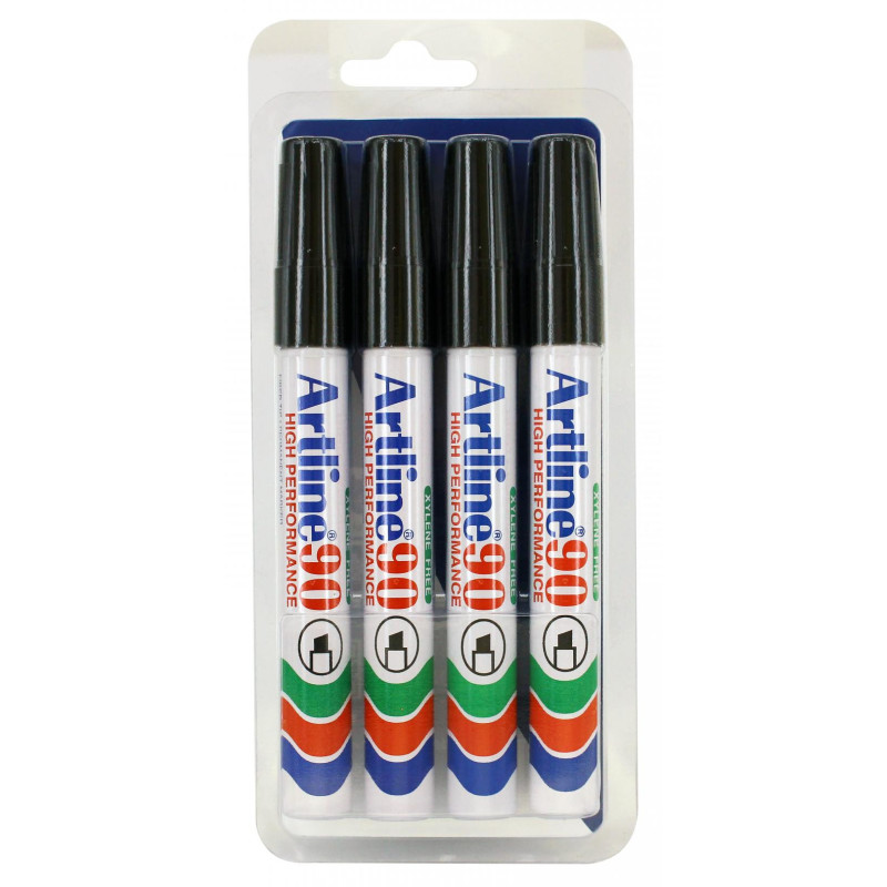 Marker 90 sort 4-Blister