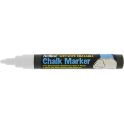 Chalk Marker 2.0mm spids hvid