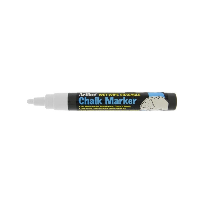 Chalk Marker 2.0mm spids hvid