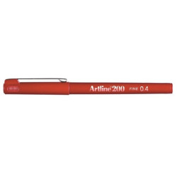 Fineliner 200 Fine 0.4 rød