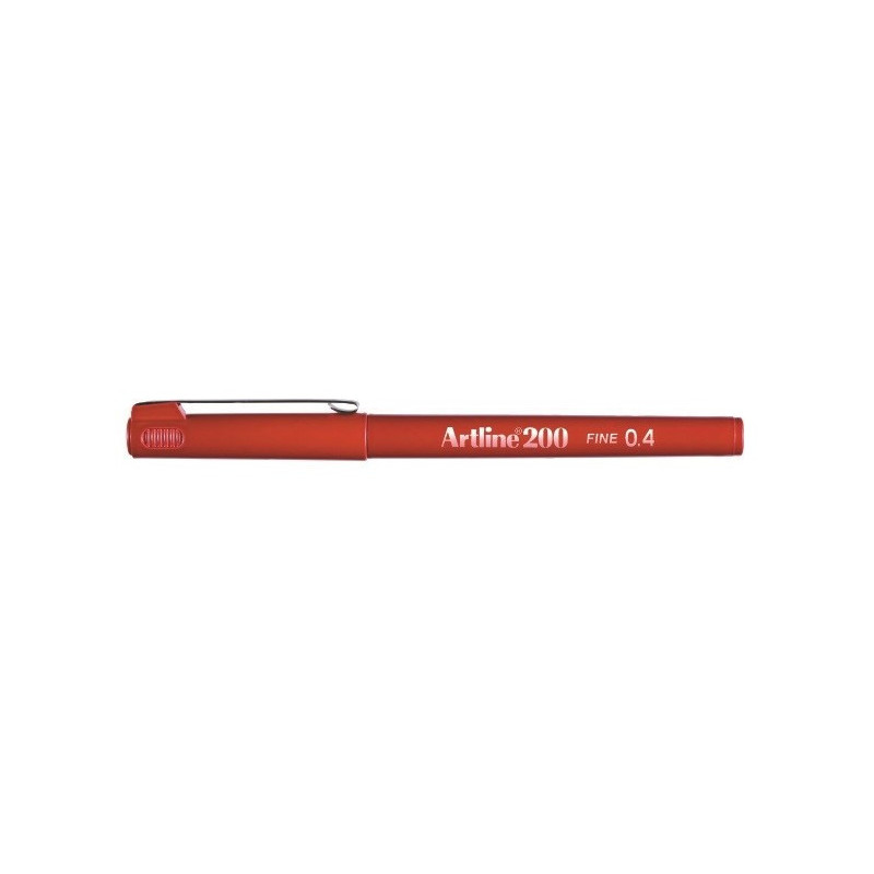 Fineliner 200 Fine 0.4 rød