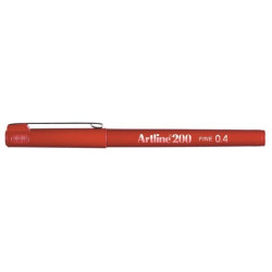 Fineliner 200 Fine 0.4 mørkerød