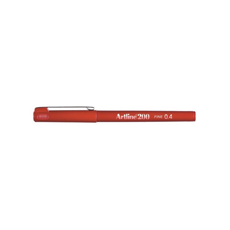 Fineliner 200 Fine 0.4 mørkerød
