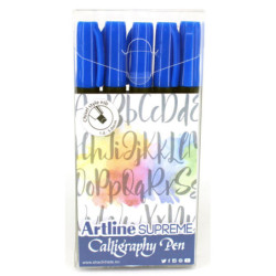 Supreme Calligraphy Pen 5-set blue