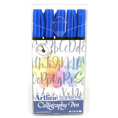Supreme Calligraphy Pen 5-set blue