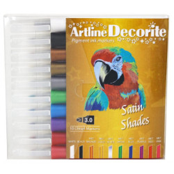 Decorite Flat metallic 10-sæt