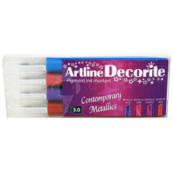 Decorite Flat metallic 4-sæt