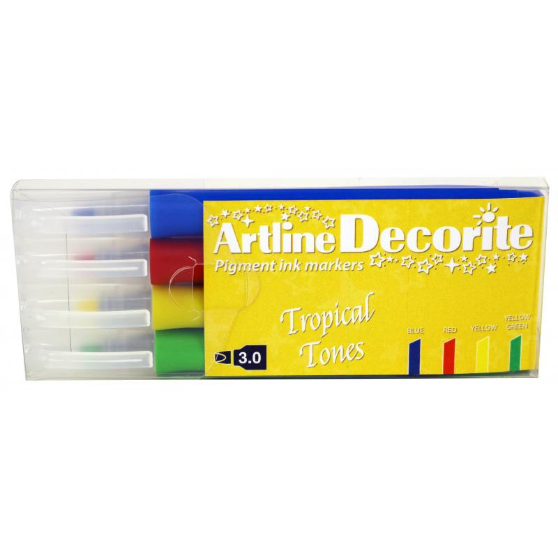 Decorite Flat Tropical 4-sæt Decorite Flat Tropical 4-sæt