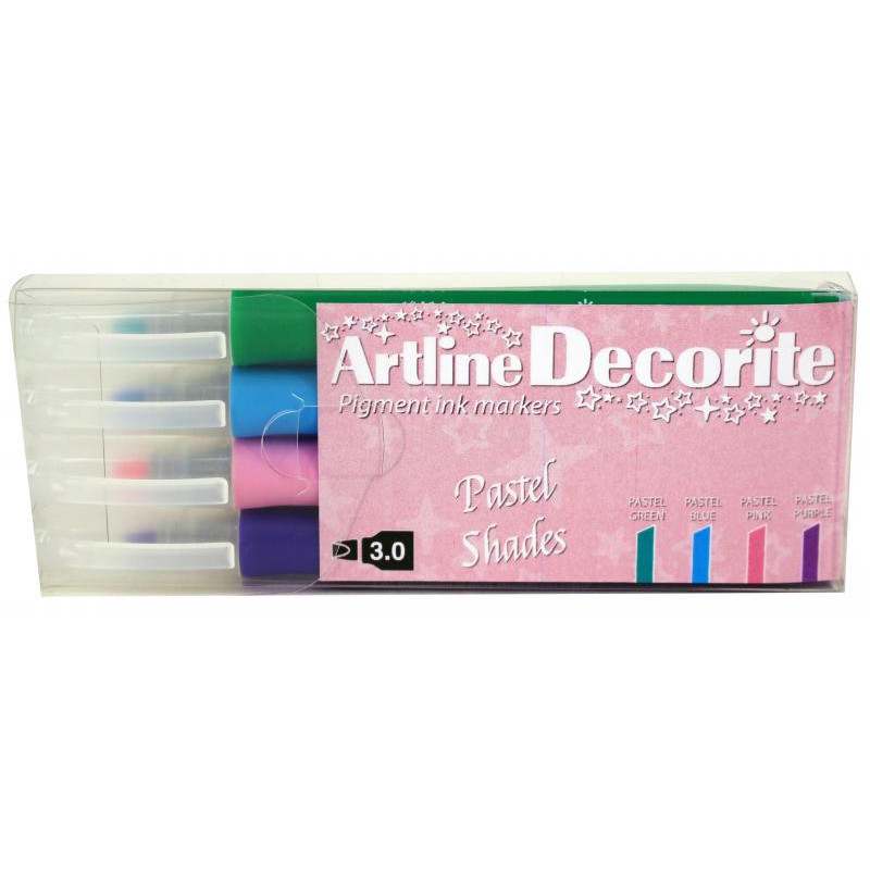 Decorite Flat Pastel 4-sæt Decorite Flat Pastel 4-sæt