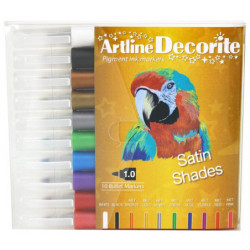 Decorite bullet metallic 10-sæt
