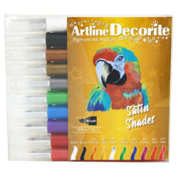 Decorite brush metallic 10-sæt