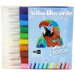 Decorite brush pastel 10-sæt