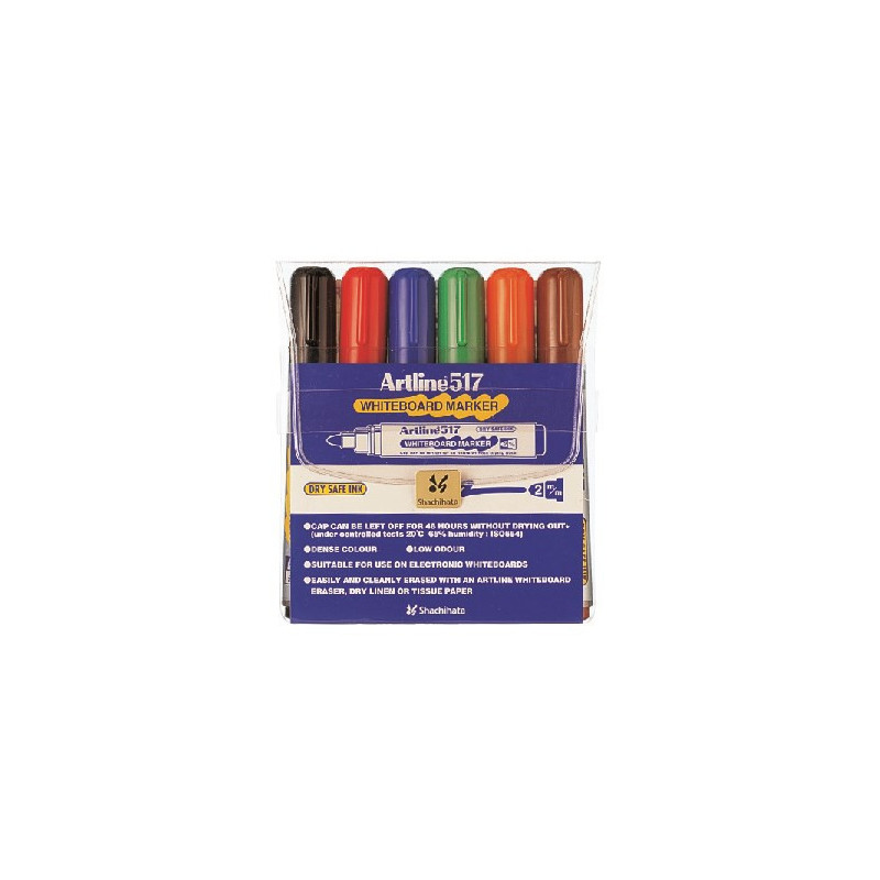 whiteboard Marker 517 6-sæt