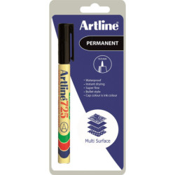 Marker 725 Superfine 0.4 sort Blisterpak Artline EK-725-C1 black