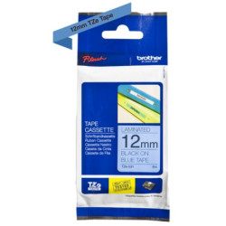 Brother TZe-531 Sort tekst på blå tape lamineret 12mm