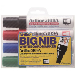 Whiteboardpenne 5109A BIG 4-sæt