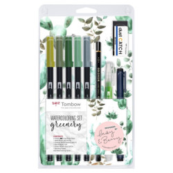 Marker ABT Dual Brush sæt greenery sæt