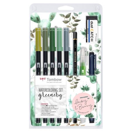 Marker ABT Dual Brush sæt greenery sæt