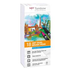 Marker ABT Dual Brush 18P-1 Basic 1 sæt