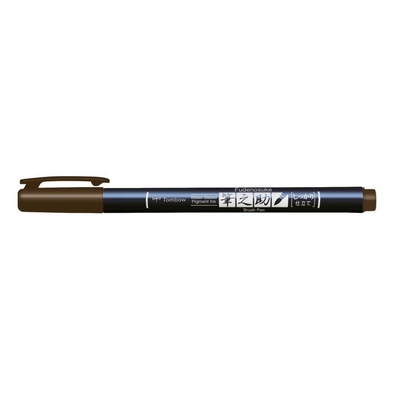 Brush pen Fudenosuke hård brun