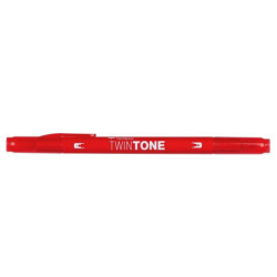Marker TwinTone rød 0