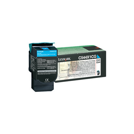 Tonerpatron Lexmark cyan C544X1CG