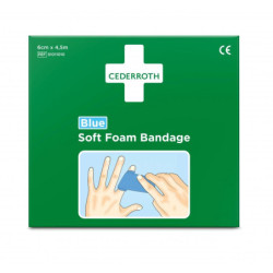 Soft Foam Bandage Blå 6cmx4