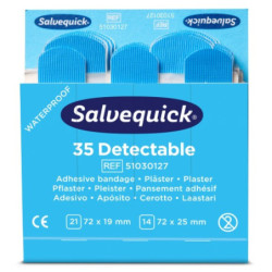 Salvequick Plaster blå refill