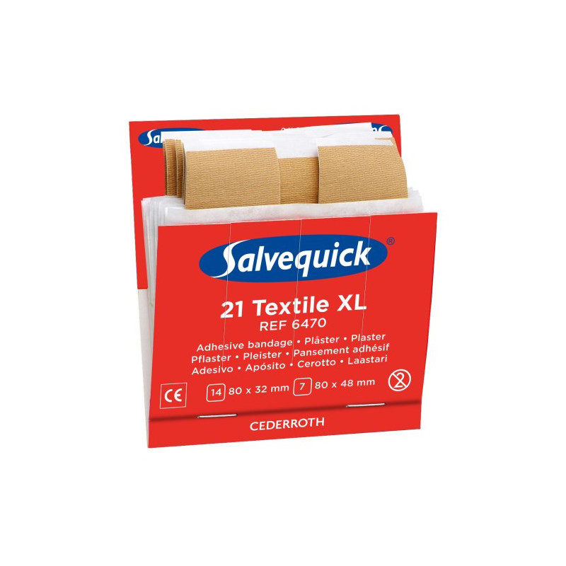 Salvequick Plaster tekstil XL refill Salvequick Plaster tekstil XL refill