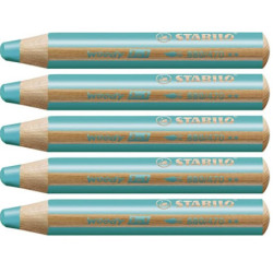 Stabilo woody 880-470 Turkis tyk farveblyant 5stk