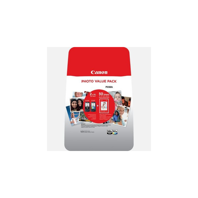 PG-560XL-CL-561XL Photo Valuepack incl. fotopapir