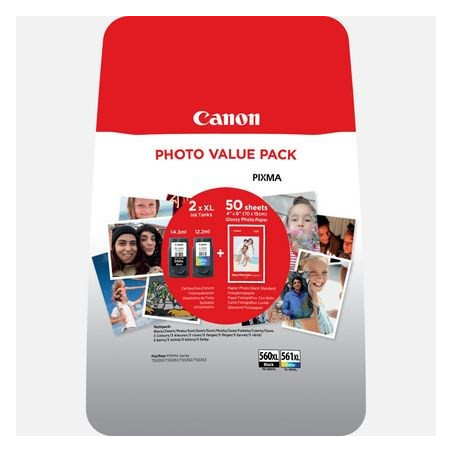 PG-560XL-CL-561XL Photo Valuepack incl. fotopapir