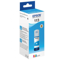 113 EcoTank Pigment Cyan blæk flaske