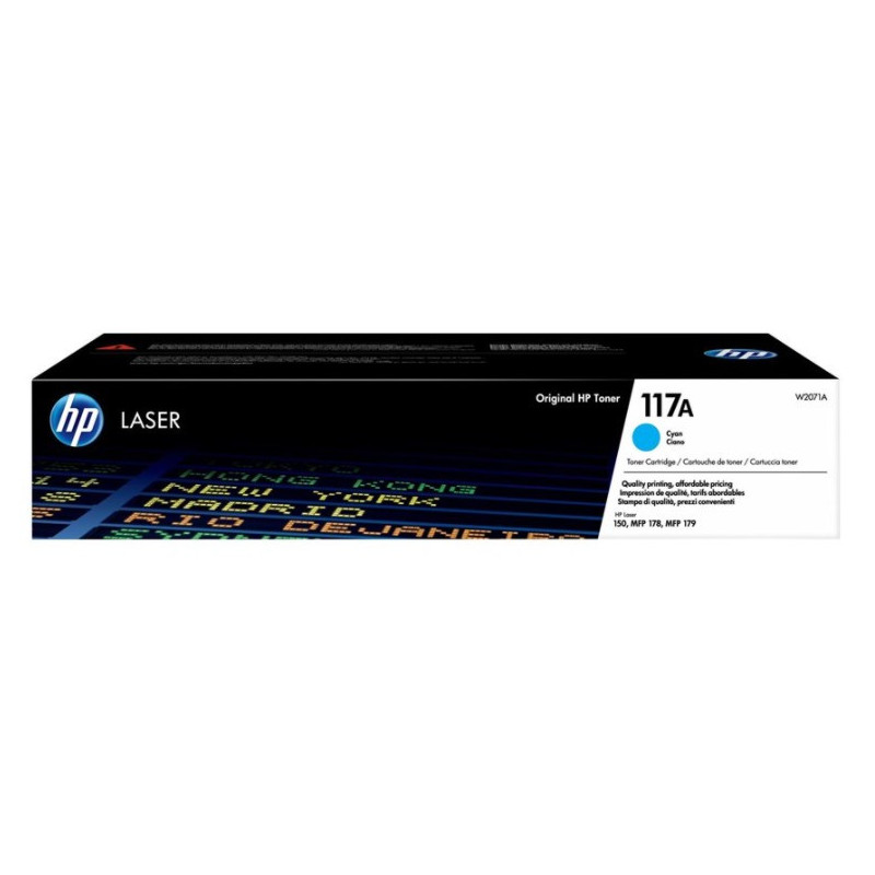 Tonerpatron Cyan 117A - W2071A original HP (700 sider)