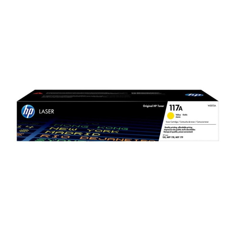 Tonerpatron Gul 117A - W2072A original HP (700 sider) Tonerpatron Gul 117A - W2072A original HP (700 sider)