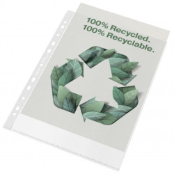 Lomme Recycled 100my A4 præg 50stk