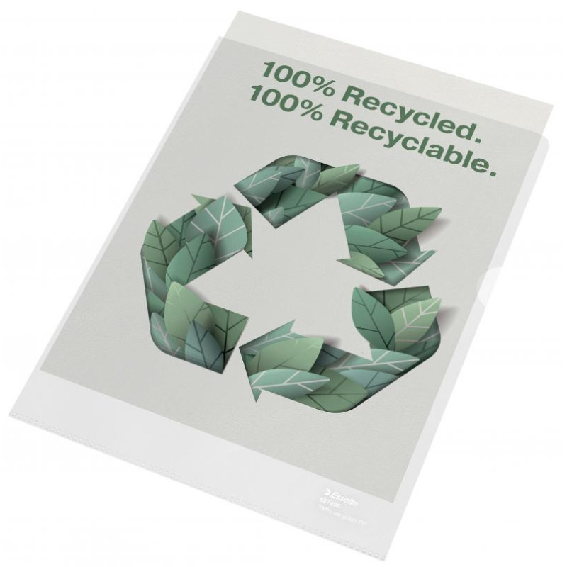 Omslag Recycled 100my A4 præg 100stk Omslag Recycled 100my A4 præg 100stk
