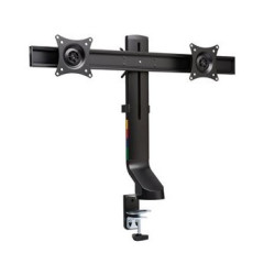 Monitor arm pladsbesparende dobbelt sort