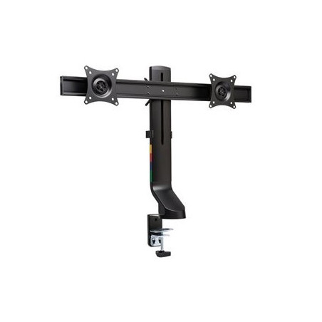 Monitor arm pladsbesparende dobbelt sort