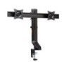 Monitor arm pladsbesparende dobbelt sort
