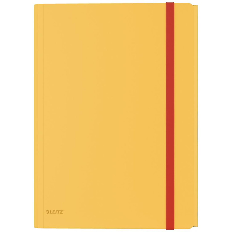3-klap mappe Cosy A4 PP gul