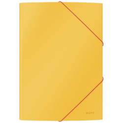 3-klap mappe Cosy A4 karton gul