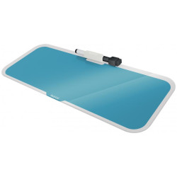 Glas skrivebordsblok Cosy blå 150x380mm