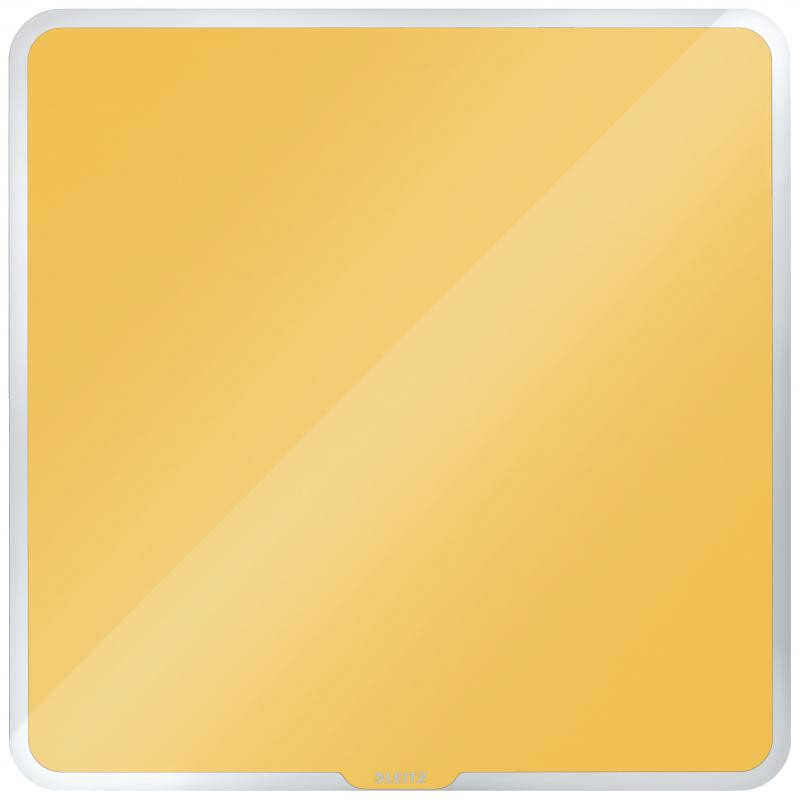 Whiteboard glastavle Cosy 45x45 gul Whiteboard glastavle Cosy 45x45 gul