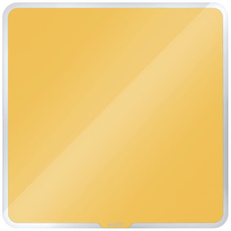 Whiteboard glastavle Cosy 45x45 gul