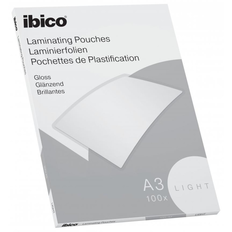 Lamineringslomme Ibico Basics Light A3 100stk