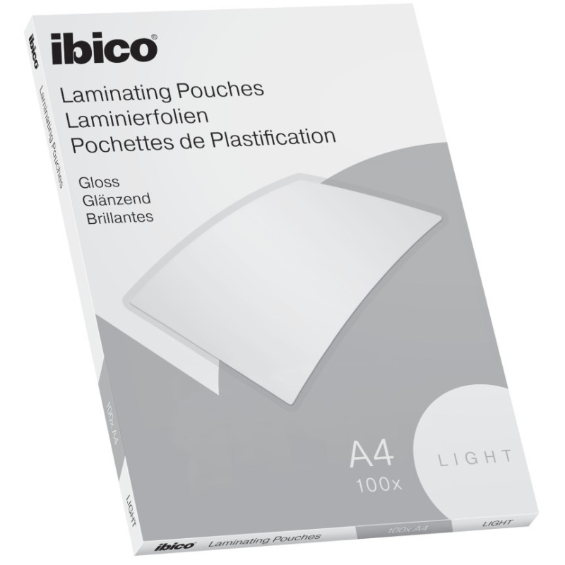 Lamineringslomme Ibico Basics Light A4 100stk