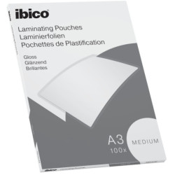 Lamineringslomme Ibico Basics Medium A3 100stk