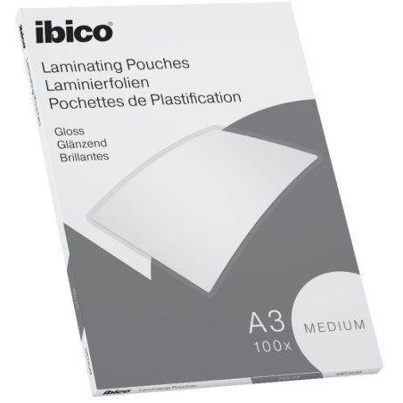 Lamineringslomme Ibico Basics Medium A3 100stk